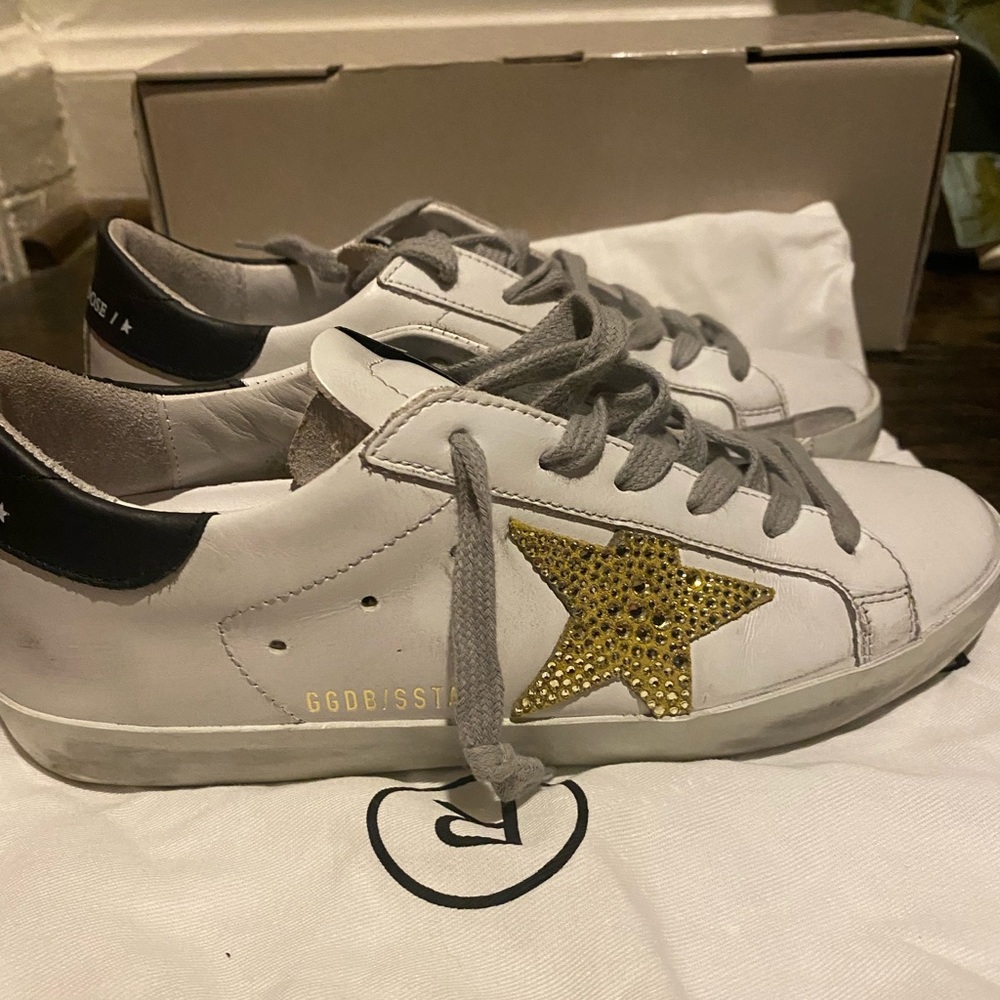 Golden Goose Superstar 36 black yellow white